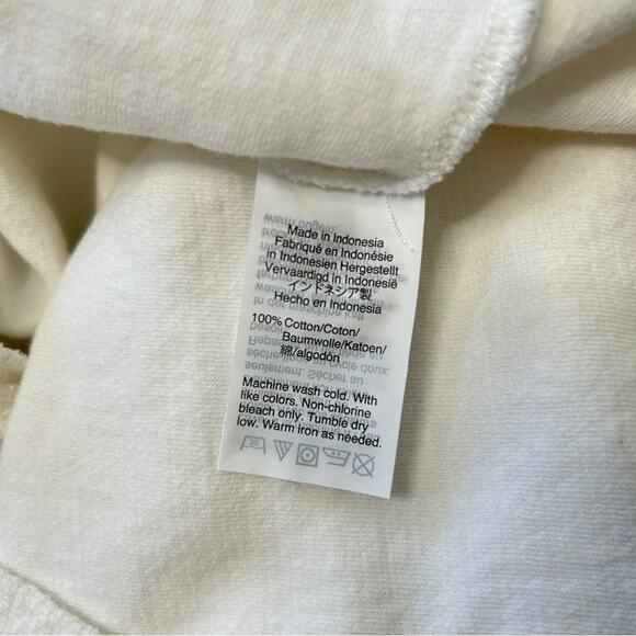 MADEWELL White Textured Tie-Front Top Size XL Classic Capsule Wardrobe Staple - Picture 7 of 8